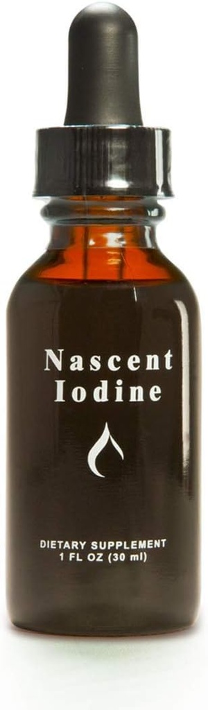 Enviromedica Nascent Iodine gouttes de teinture liquide pour le soutien et la désintoxication de la thyroïde (1 once)
