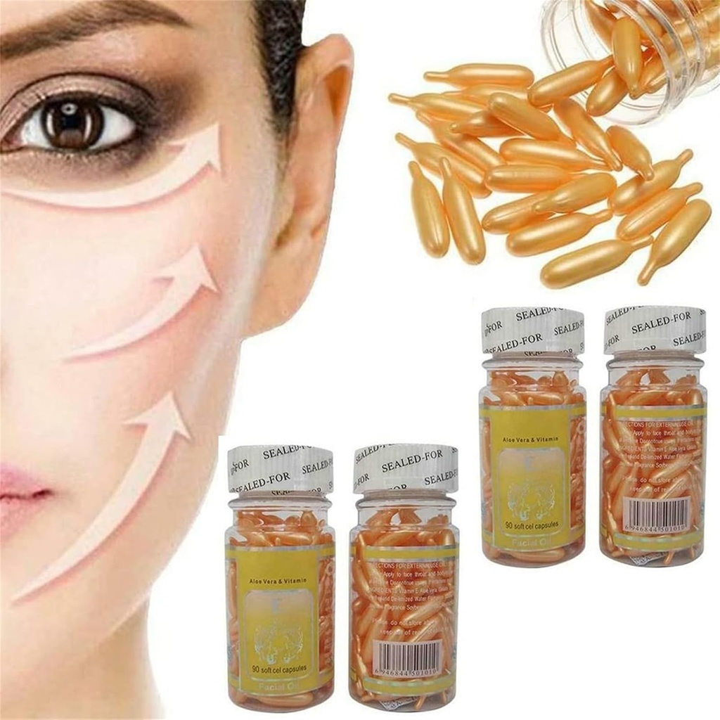 Capsules Vitamine E Para El Cuidado De La Piel Elimina ARRUGAS Y MANCHAS 100%