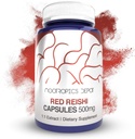 Nootropics Depot Red Reishi Mushroom Capsules de 500mg environ 180 comtes Ganoderma lucidum