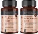 purclinica Fermented CoQ10 300mg x 180 comprimés (2 bouteilles de 90 comprimés) - 6 mois d'approvisionnement. Non OGM, grade USP. avec ajout de vitamine C et d'extrait de poivre noir pour l'absorption.