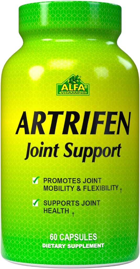 Artrifen 60 Capsules - Glucosamine - Chondritine - Extrait de Boswellia - Santé articulaire - Troubles du genou