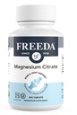 Citrate de magnésium Freeda 400mg par portion - Comprimés de citrate de magnésium à haute absorption - Minéraux essentiels pour la santé des nerfs et des os - Supplément de magnésium sans gluten (250 Ct)