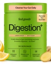 Feel Goods Gut Guardian, Fibre biologique, Poudre probiotique et prébiotique, Sans sucre, Herbes pour Bloat, Gut Health Support, Digestion santé pour les hommes et les femmes, Non OGM, Vegan, Lemon Ginger, 30 portions