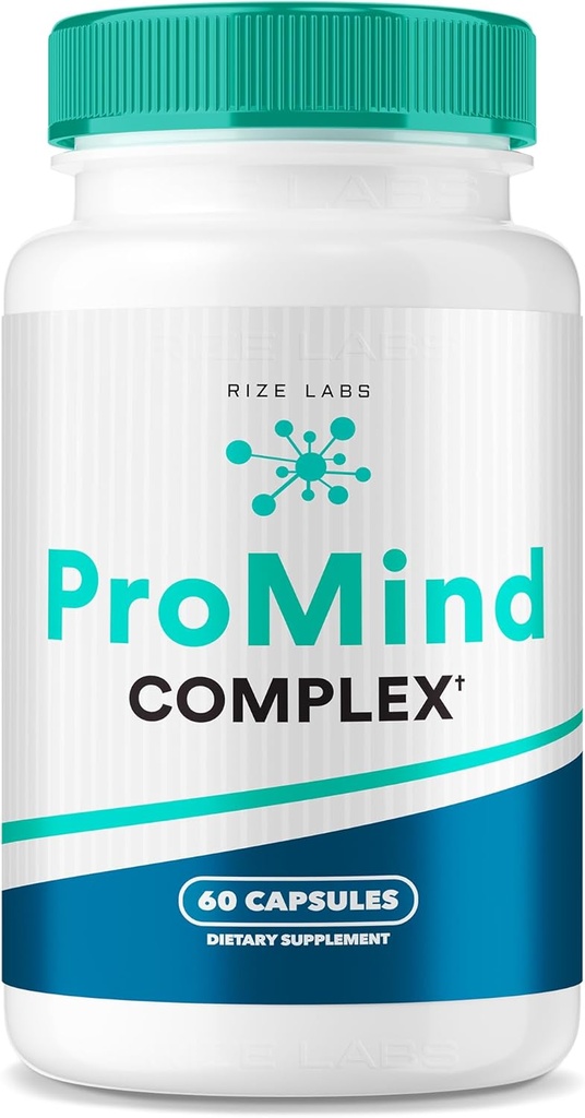 Rize labs ProMind Complex Supplement, Mémoire organique Formule de soutien pour renforcer le cerveau utilisé pour stimuler la mémoire (60 capsules)