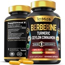 Supplément berbère - Formule 7in1 - Combiner avec Turmeric, Royal Jelly, Ceylan Cinnamon, Ginkgo Biloba, Ginger & Black Pepper - Santé digestif, Soutien immunitaire - 120 Capsules