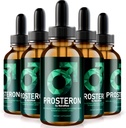 NutraRize (5 Pack) gouttes Prosteron, Supplément Santé Prostate All-Natural, Vitamine Premium pour soutenir la circulation saine, Avis Officiels de Formule Prosteron (150 portions)