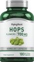 Supplément d'extrait de houblon de roche à pipe de 700mg, 180 capsules Humulus Lupulus, sans gluten
