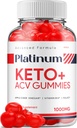 Gummies Platinum Keto ACV - Formule avancée Platinum Keto Plus ACV Gummies Apple Cider Vinegar Platinum ACV Gummies Dietary Supplément Avis Hommes Femmes (60 Gummies)