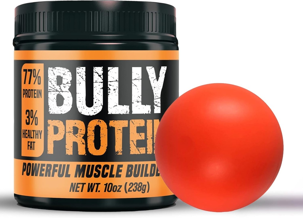 Protéines Bully & Vitamines pour chiens avec jouet, Supplément de croissance et gain de masse 238mg, 30 jours d'approvisionnement Muscle Up Max pour Pitbull, Bully et Bulldog