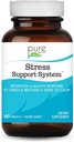 PURE ESSENCE LABS Stress Support System - Meilleur support immunitaire - Immunity Booster & Dietary Supplements - Mal de tête et de stress - donne calme naturel (60 comprimés)