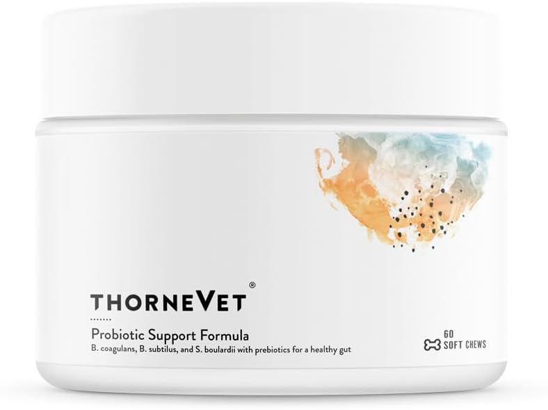 ThorneVET Probiotic Support Formula – Gastrointestinal Support for Dogs, Cats & Horses 60 Soft Chews
