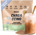 Renude Chagaccino - Chaga Poudre de champignons, Mélange de café de champignons avec adaptogènes, énergie naturelle et soutien immunitaire, Vegan, Keto, Zero Calorie Poudre de champignons - 15 portions