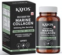 Miri Comprimés de collagène marin – 3000mg Type 1 Collagène Hydrolysat Poisson Acides aminés – avec Biotine, Acide hyaluronique, Vitamine C, Glutathion – Supplément pour ongles de peau de cheveux osseux - (90 pc)