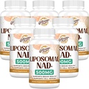 Supplément Liposomique NAD+ 500 MG, Supplément Vrai NAD Plus, Absorption Supérieure, Boost NAD+ Plus efficace que le Riboside de Nicotinamide pour l'énergie cellulaire, Vieillissement en santé, service 360