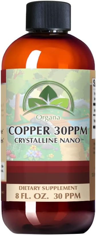 Organa Supplément en cuivre liquide cristallin pur - 30 PPM - Cuivre à haute absorption