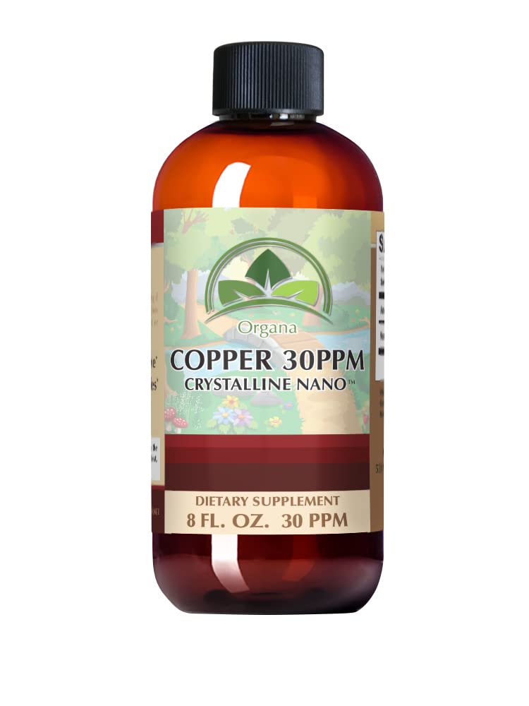 Organa Supplément en cuivre liquide cristallin pur - 30 PPM - Cuivre à haute absorption