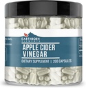 Éléments terriens vinaigre de cidre de pomme 200 capsules, pur et non dilué, sans additifs