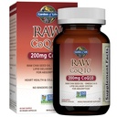 Garden of Life CoQ10 200mg, Végétarien Omega 3 6 9 Supplément Raw Co Q 10 Huile de graines de chia, Alimentation complète avec support antioxydant, Coenzyme q10 Supplément pour la santé cardiaque, 60 Capsules