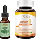 Lovita Abeille Propolis Extrait liquide et suppléments nutritifs de vitamine C