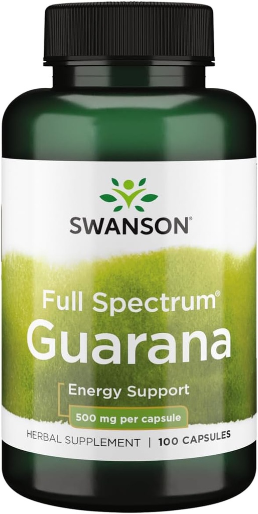 Swanson Guarana 500 Milligrammes 100 Capsules
