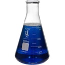 500ml Narrow Bouche Erlenmeyer Flask, 3.3 Verre Borosilicate, Karter Scientific 213G29 (Single)