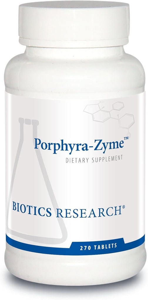 Recherche en biotique Porphyre Zyme Concentrate de chlorophylle, capacité de liaison des métaux lourds, désintoxication, 270 comprimés