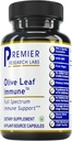 Premier Research Labs Olive Leaf Immune - Capsules d'extrait de feuille d'olive, Les pilules de feuille d'olive avec Phytonutriment Oleuropeinm, Supplément à base de plantes pour Imune & Heart Health Support - 60 Capsules végétariennes