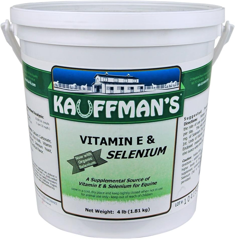 Produits animaux de Kauffman Vitamine E et poudre de sélénium 4 lb