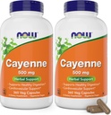 Maintenant Cayenne (Capsicum annuum) 500 mg, 360 gélules (paquet de 2)