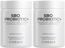 Codeage SBO Probiotiques, 50 milliards d'UFC par portion, mélange d'organismes à base de sol multisouche et mélange botanique fermenté biologique, plateau-stable - 2 paquets
