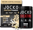 Jocko Fuel Bundle - Vanilla Mölk Protein Powder + Creatine Monohydrate Poudre pour hommes et femmes - Bundle pour la performance atheltique, la récupération et la croissance musculaire