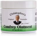 Formules originales de Christopher Comfrey Ointment, 2 once – Onguent à base de plantes avec feuille de Comfrey biologique dans une base naturelle de cire d'abeilles et d'huile d'olive