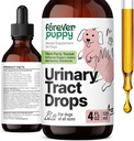Gouttes urinaires pour chiots à jamais pour chiens - Support pour chien avec la soie et la pierre de la Chanca Piedra Breaker - Suppléments alimentaires pour chien pour le soutien du rein - Vitamines et suppléments pour chien - 4 oz