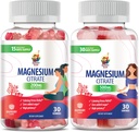 Gommies de magnésium pour les adultes - 500mg et Gommies de magnésium pour les adultes - 100mg.