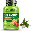 NATURELO Glucosamine Chondritine MSM avec Boswellia et Vitamine C - Supplément pour le confort, la mobilité et la force des articulations - 120 Capsules