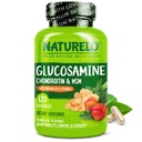 NATURELO Glucosamine Chondritine MSM avec Boswellia et Vitamine C - Supplément pour le confort, la mobilité et la force des articulations - 120 Capsules