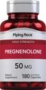 Piping Rock Pregnenolone 50 mg | 180 Capsules | Hormone Support Supplement | Non-GMO, Gluten Free