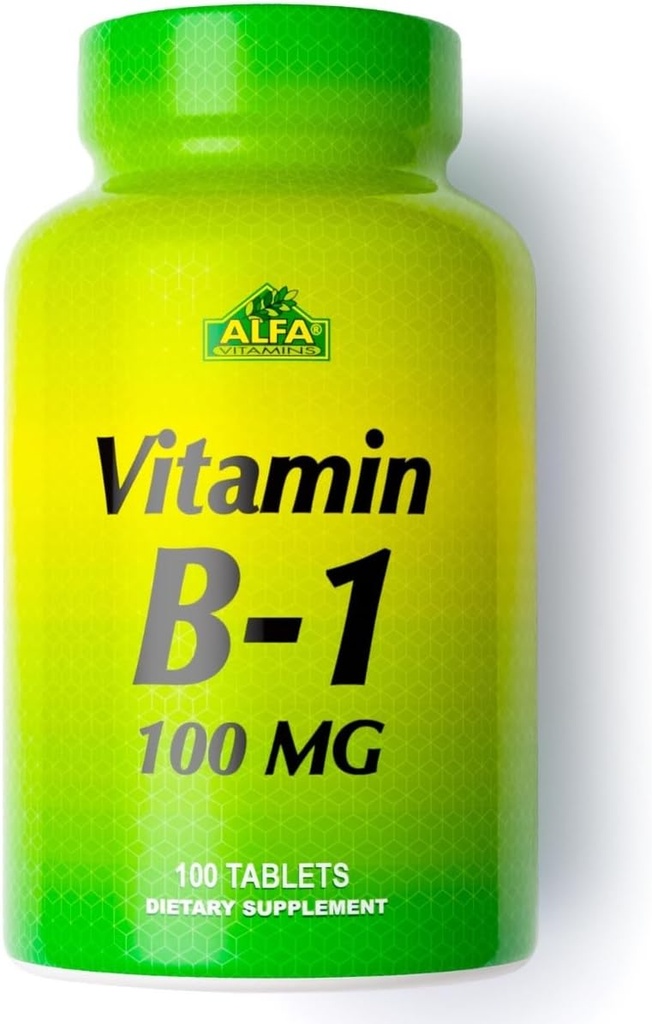 VITAMINS ALFA Vitamine B-1 100 Mg 100 Comprimés. Thiamine