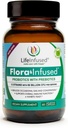 Life Infused - Flora Infused Probiotiques avec Prébiotiques – 50 Million CFU, 13 souches, un mélange enzymatique propriétaire pour promouvoir la santé digestive et améliorer la fonction immunitaire. Vegan - 60 gélules
