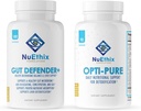 NuEthix Formulations Detoxification et Microbiome Supplément Balance Ensemble d'Opti-Pure, 30 Servants et Gut Defender+, 90 Servants