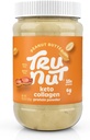 Tru-Nut Poudre de protéines de collagène de kéto (Beurre de peanut, 10,6 oz) - Poudre de protéines de collagène d'arachide - Idéal pour les smoothies, les secousses, les repas de régime kéto et les collations