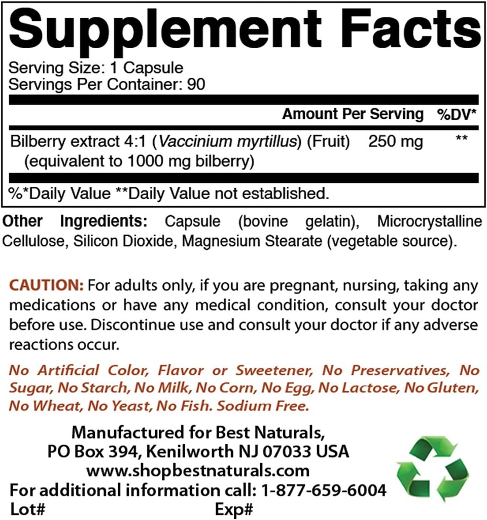 Meilleur extrait naturel de baies 1000mg et MK-7 vitamine K2 100 mcg