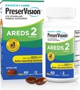 PreserVision AREDS 2 Vitamines oculaires, #1 Eye Doctor Marque recommandée, supplément de lutéine et de zéaxanthine avec vitamine C, vitamine E, zinc et cuivre, 60 softgels (minigels)