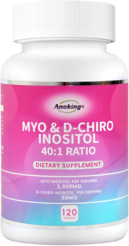 Myo-Inositol & D-Chiro Inositol Supplément pour l'équilibre hormonal pour les femmes