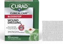 CURAD BloodStop® Wound Dressing (vêtement de la plaie) 1=1 x 1=1 La gaze hémostatique aide à arrêter de saigner rapidement pour les coupures, les abrasions ou les saignements.