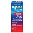 Tussin diabétique DM Toux maximale et soulagement de la congestion thoracique Sirop de la toux liquide, sans danger pour les diabétiques, aromatisé aux baies, 4 Fl Oz (paquet de 1)