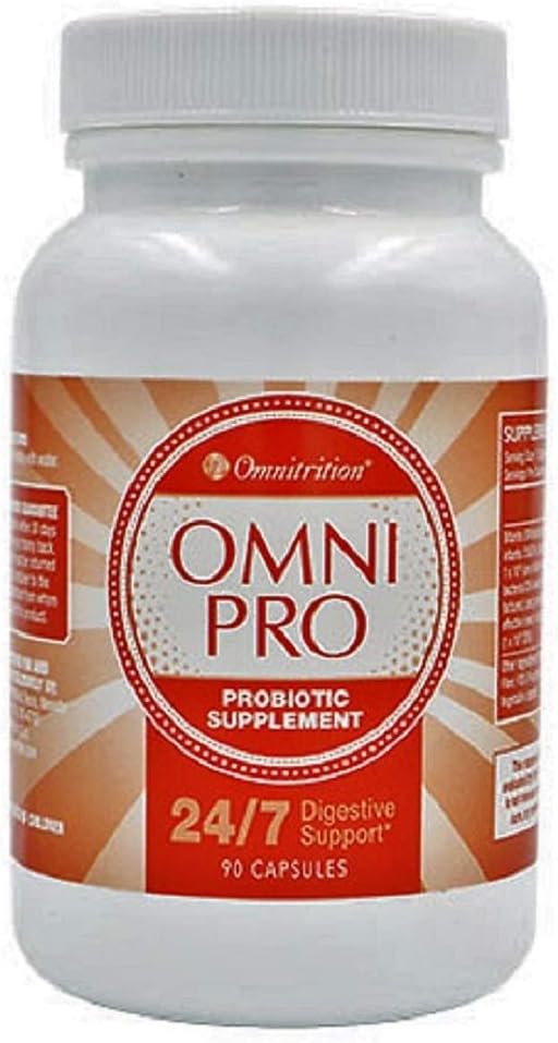 Omnitrition Pro Probiotique Supplément, soutien digestif 24/7, 90 Capsules