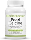 Herbsforever Pearl Calcine Capsules Bone Supplément favorise la santé des os et des dents fortes 90 Capsules