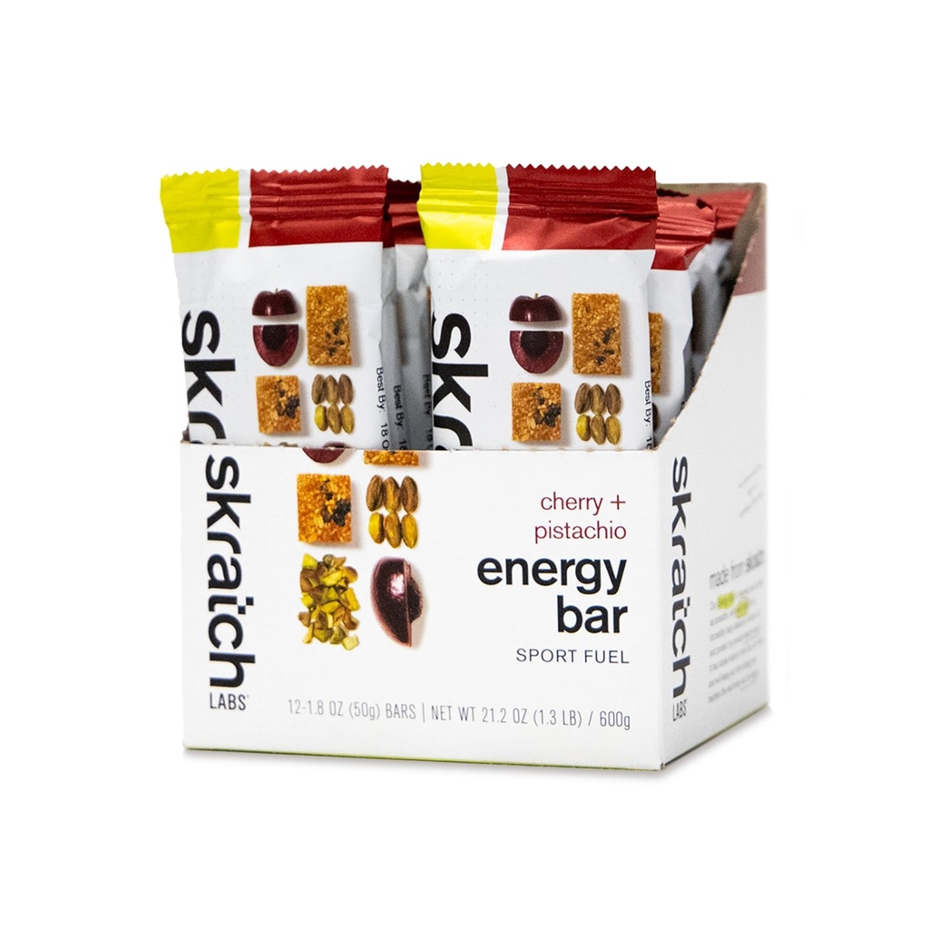 Skratch Labs Energy Bar: Cerise + Pistachio (12 Pack)