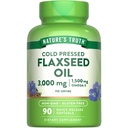 Nature's Truth Flaxseed Oil Softgels (90 numéros) Supplément sans gluten et sans OGM pressé à froid